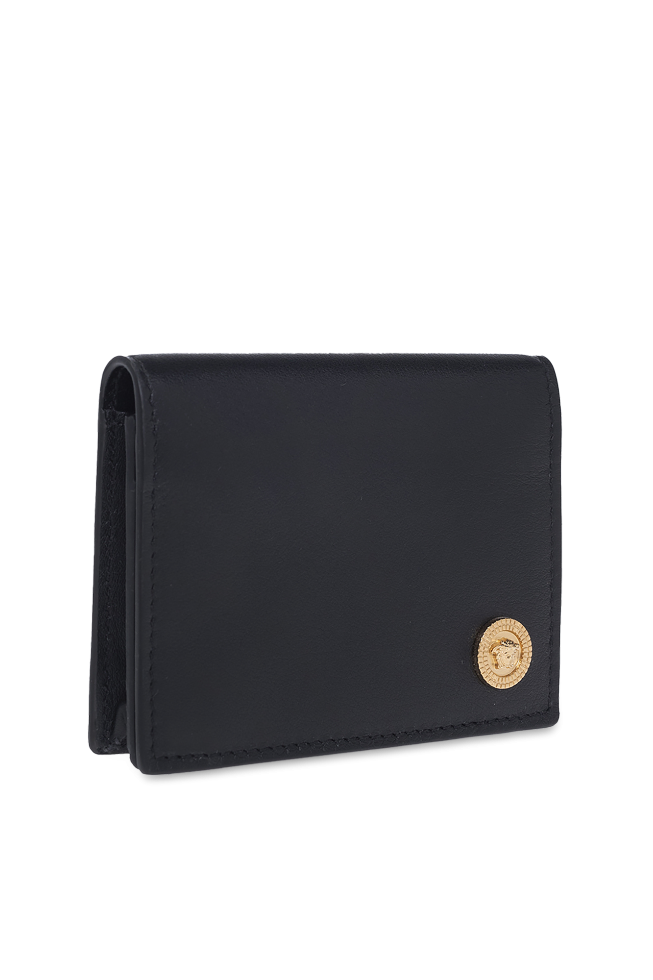 長財布 VERSACE [Versace] SS25 Wallet 1018746_1A131711B00V Brand New Versace men's wallet leather medusa head 100
